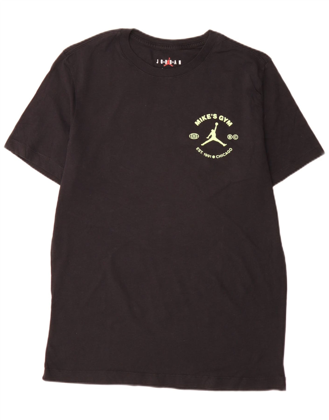 Jordan Herren-T-Shirt mit normaler Grafik, mittelgroß, schwarz, Baumwolle, Sport