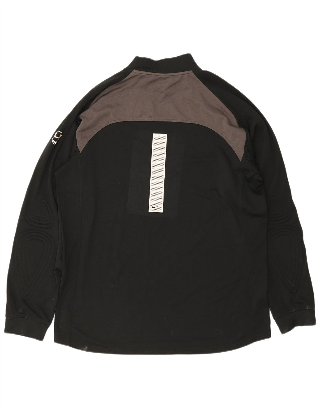 NIKE Herren-Oberteil, langärmlig, UK, 45/47, XL, Schwarz, Colourblock-Polyester