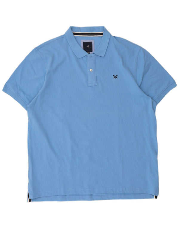 Crew Clothing Herren Poloshirt 2XL Blau Baumwolle