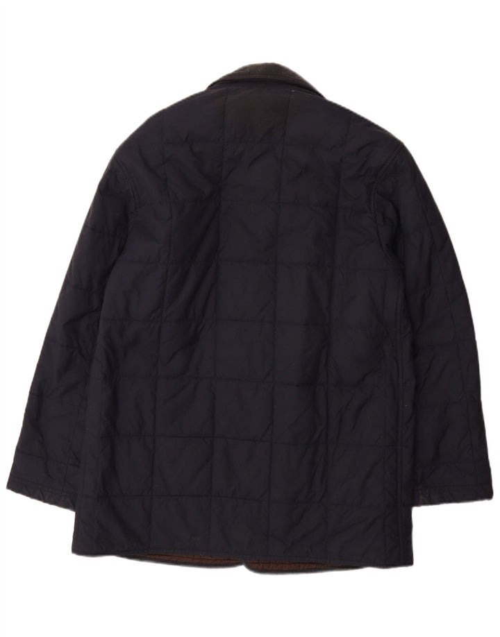 Fay Herren Wattierte Jacke UK 36 Small Marineblau