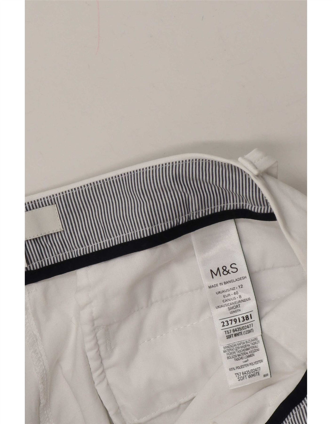 Marks & Spencer Damen gerade Chinohose UK 12 Medium W30 L28 Weiß
