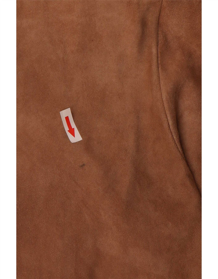 Bruno Magli Damen Wildlederjacke UK 14 Large Braun