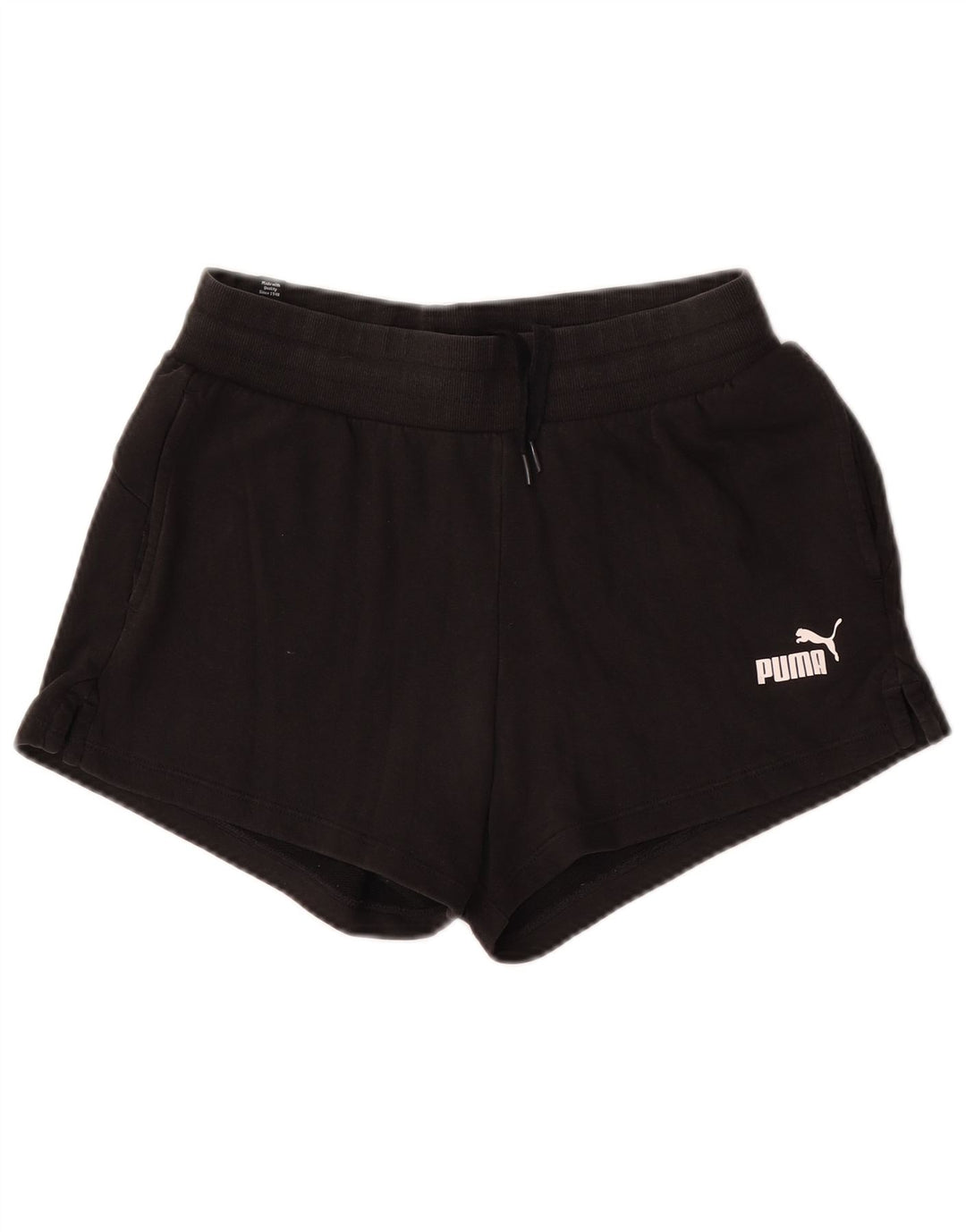 Puma Damen Sportshorts UK 12 Medium Schwarz Baumwolle