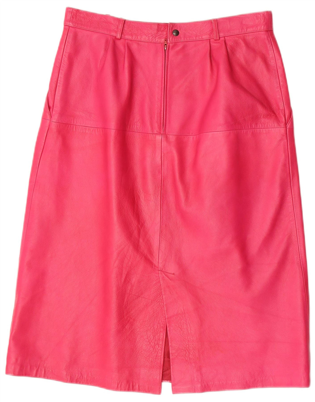 Vintage Damen Lederrock W30 Mittelrosa Leder