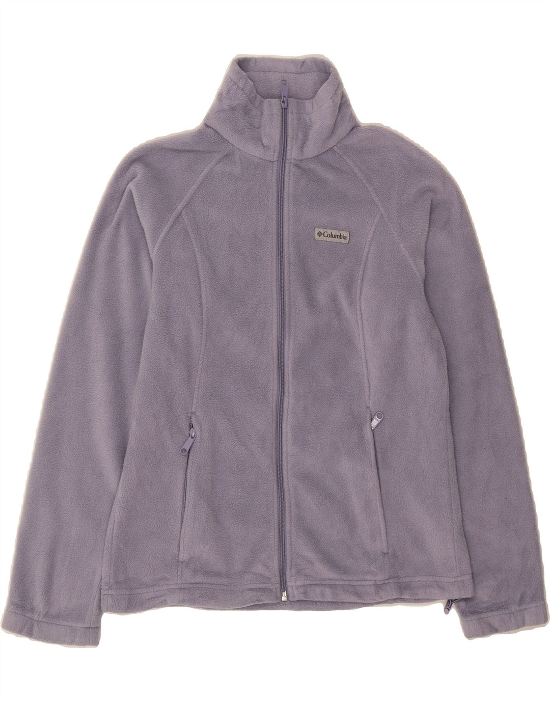 COLUMBIA Womens Fleece Jacket UK 14 Medium Purple Polyester Vintage Columbia and Second-Hand Columbia from Messina Hembry 