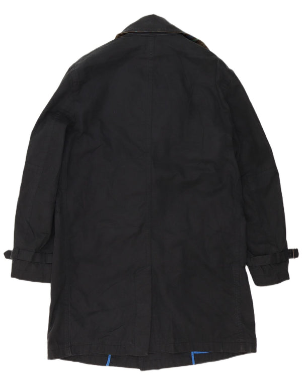 BODEN Herren Trenchcoat UK 40 Große schwarze Baumwolle