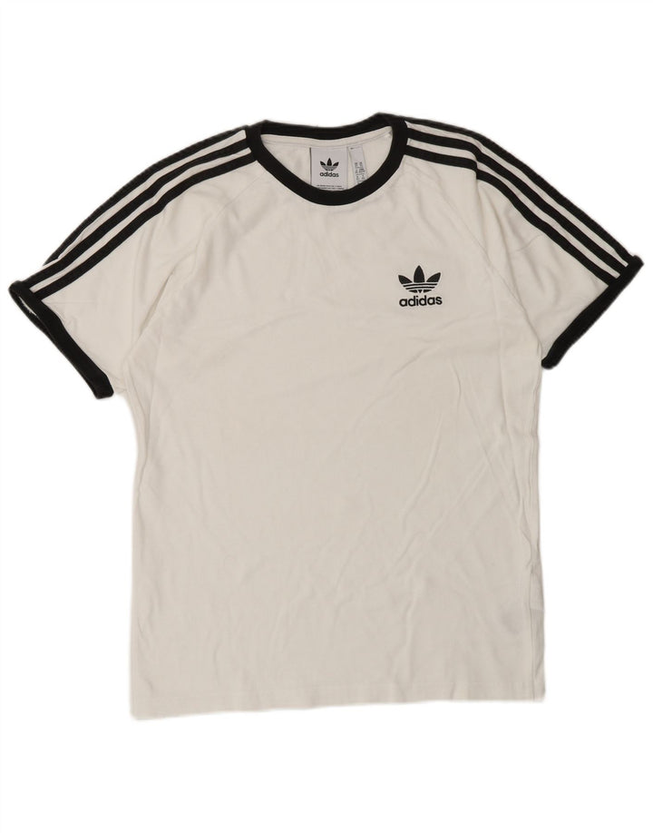 ADIDAS Herren T-Shirt Top XS Weiße Baumwolle