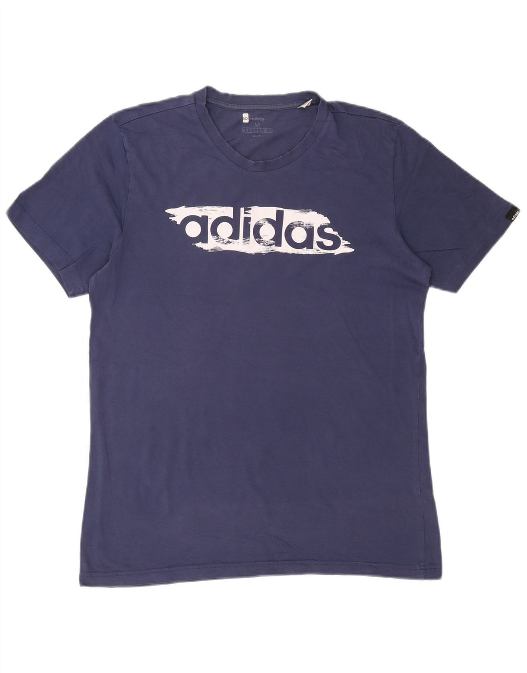 Adidas Herren-T-Shirt mit Grafik, mittelgroß, marineblau, Baumwolle