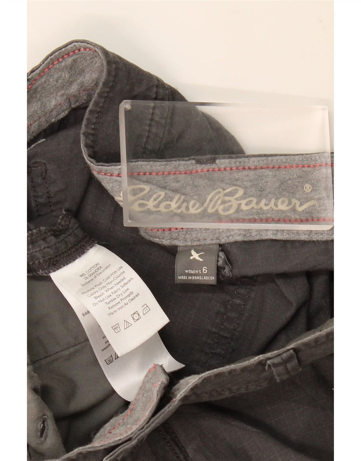EDDIE BAUER Womens Chino Shorts US 6 Medium W32 Grey Cotton Vintage Eddie Bauer and Second-Hand Eddie Bauer from Messina Hembry 