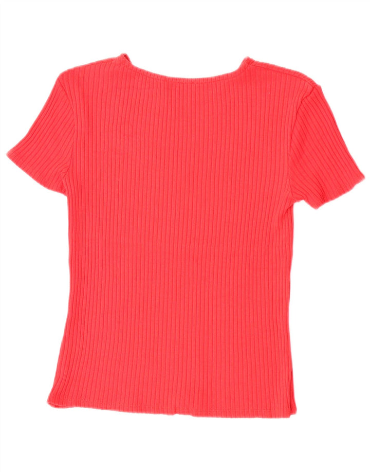 Zara Damen T-Shirt Top UK 8 Small Rot