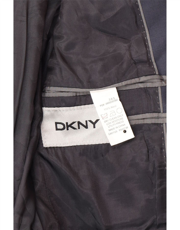 Dkny Herren-Blazer mit 2 Knöpfen, UK 38, mittelmarineblaue Wolle