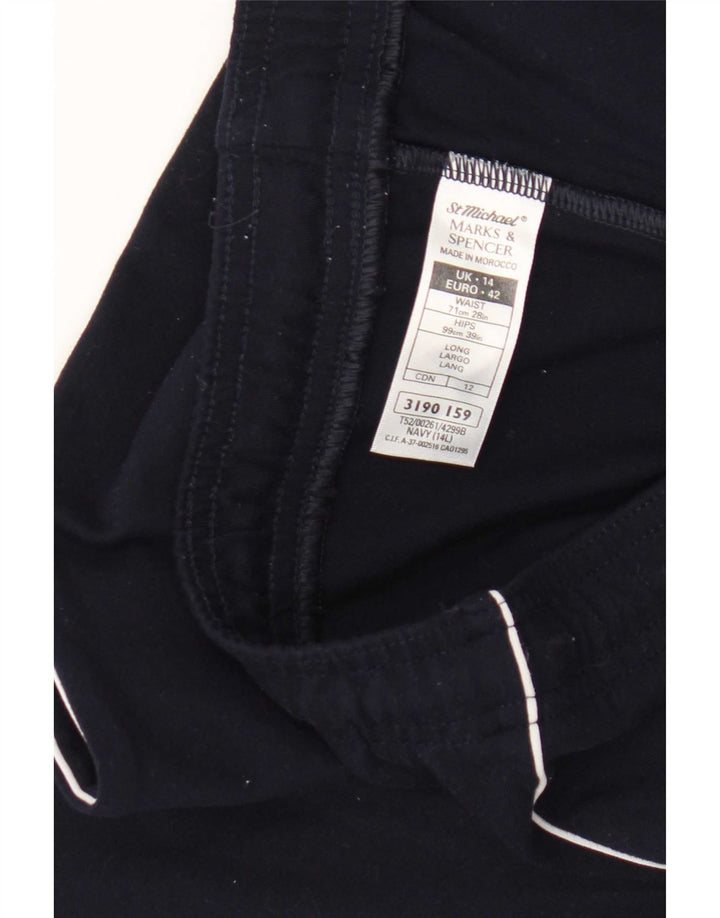 Marks & Spencer Damen-Trainingshose, Größe 40, Marineblau, Polyamid