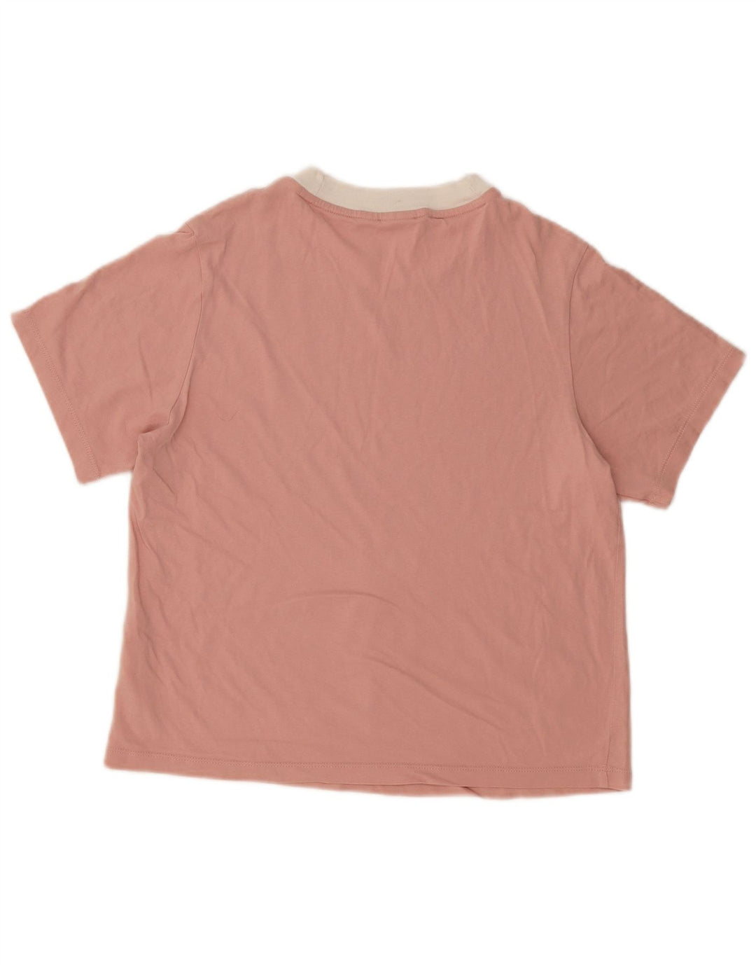 Adidas Damen Übergroßes T-Shirt Top UK 8 Small Rosa Baumwolle