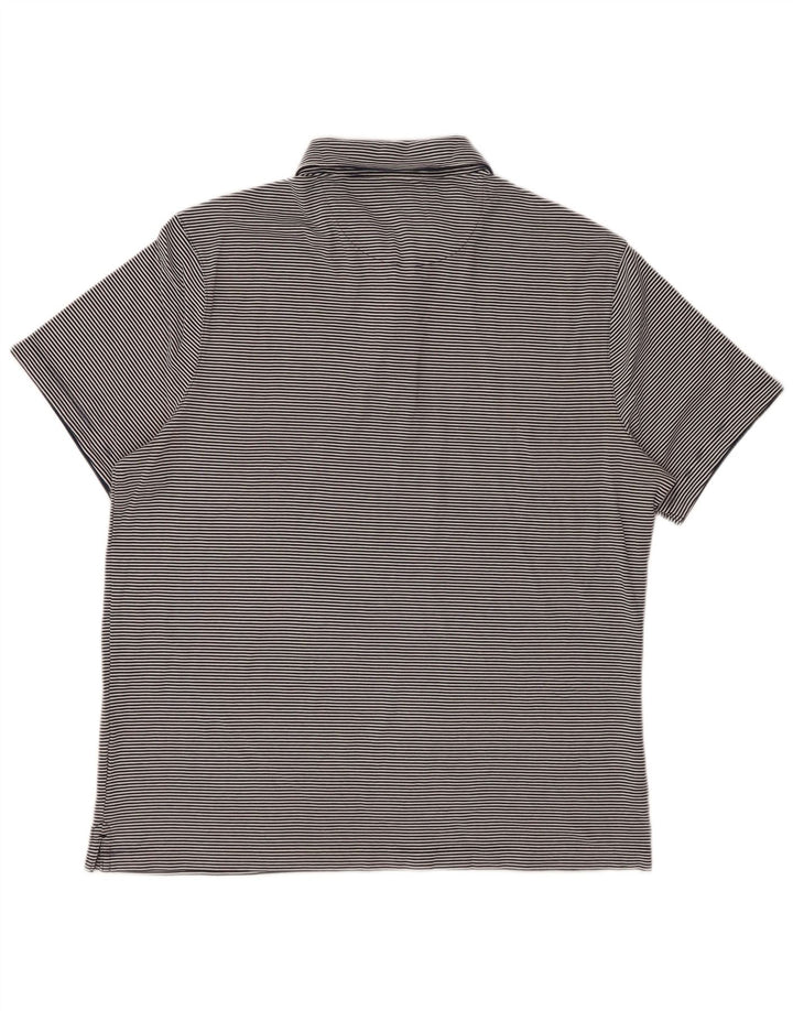 MICHAEL KORS Herren-Poloshirt, groß, marineblau, Nadelstreifen