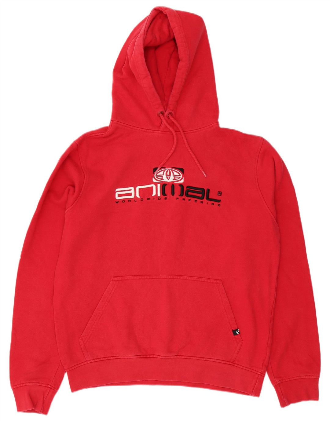 Animal Herren-Kapuzenpullover mit Grafik, mittelrote Baumwolle