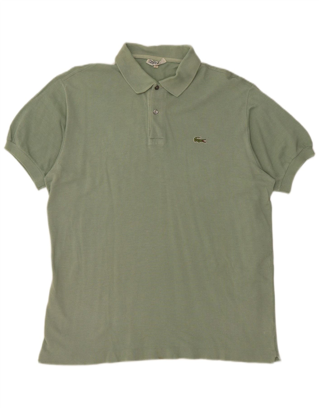 Lacoste Herren-Poloshirt, Größe 5, große grüne Baumwolle