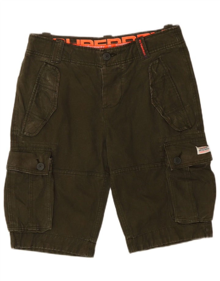 Superdry Herren Cargo-Shorts, Größe S, Größe 29, Khaki, Baumwolle