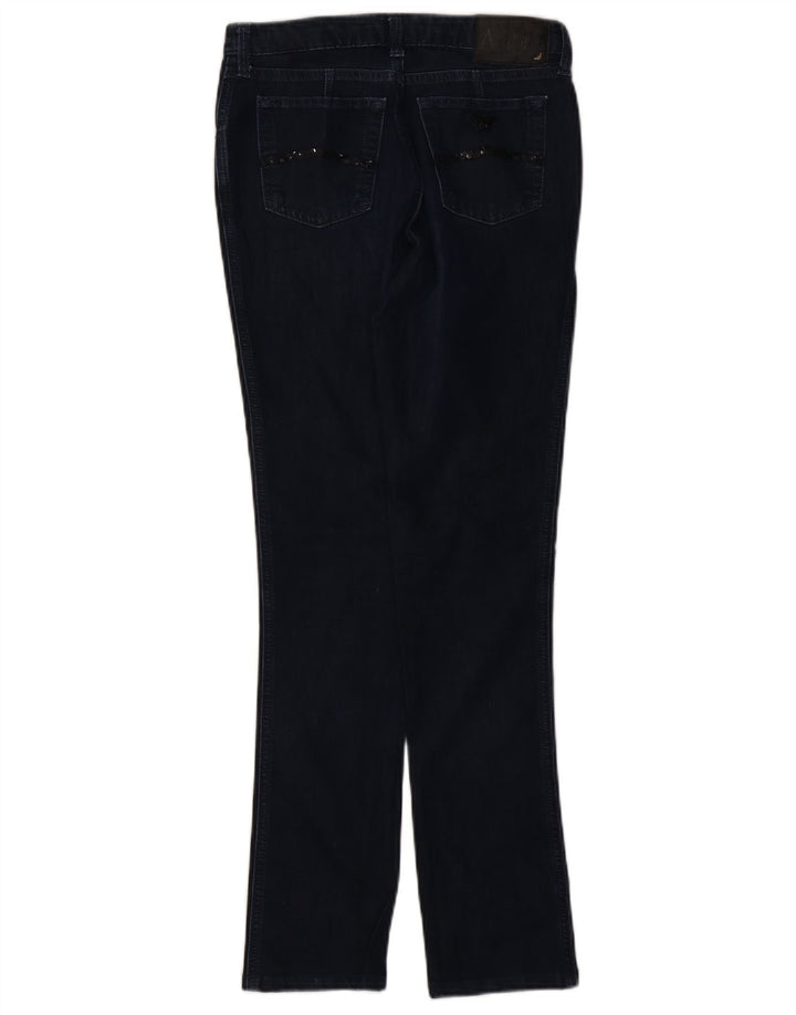 Armani Damen Slim Jeans W30 L29 Marineblaue Baumwolle