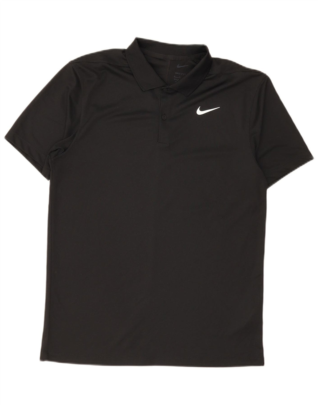 Nike Herren Dri Fit Poloshirt, Größe S, Schwarz, Polyester