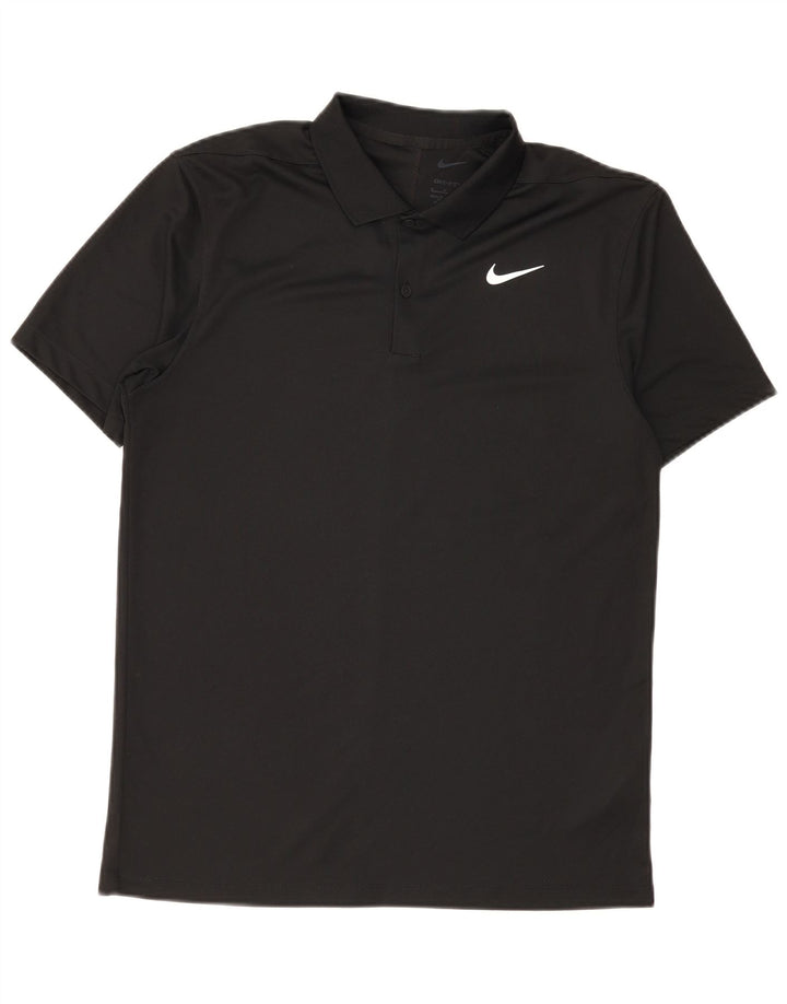 Nike Herren Dri Fit Poloshirt, Größe S, Schwarz, Polyester