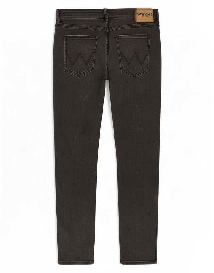 Wrangler Herren Distressed Slim Jeans W34 L29 Graue Baumwolle