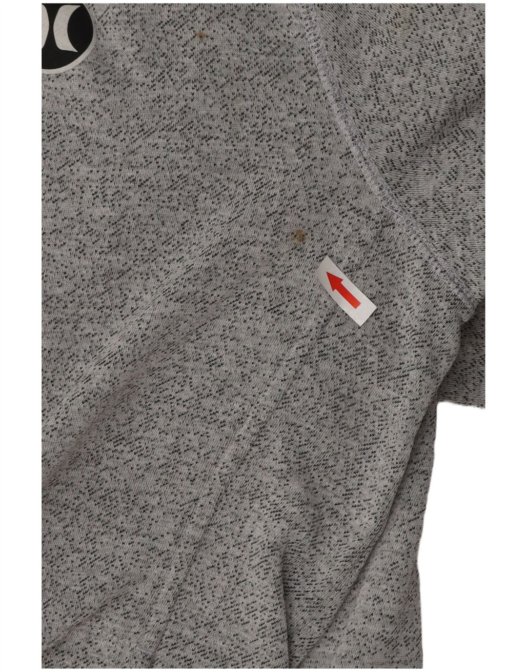 HURLEY Herren-Kapuzenpullover mit Reißverschluss, groß, graue Baumwolle