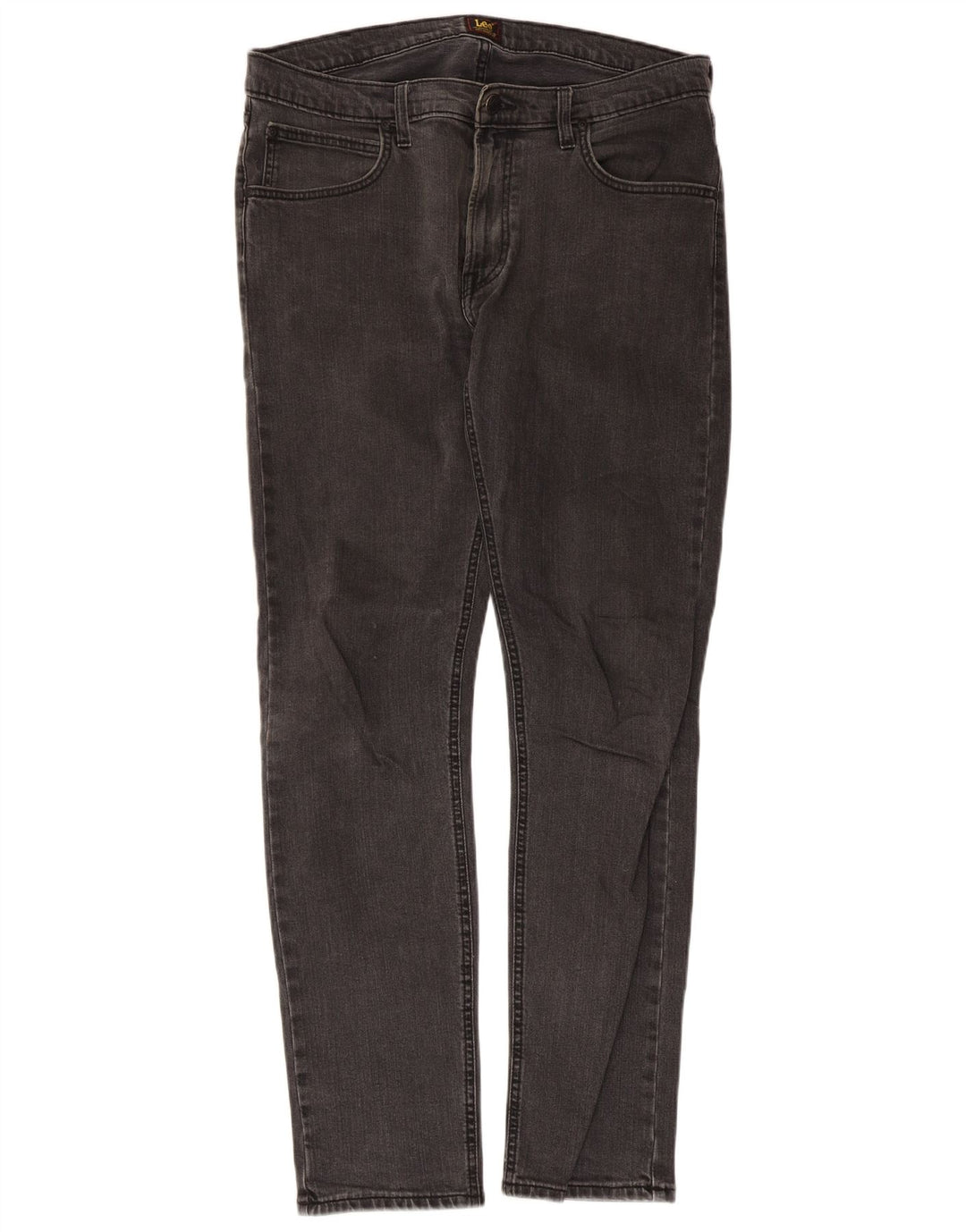 Lee Herren Luke Slim Jeans W34 L32 Graue Baumwolle