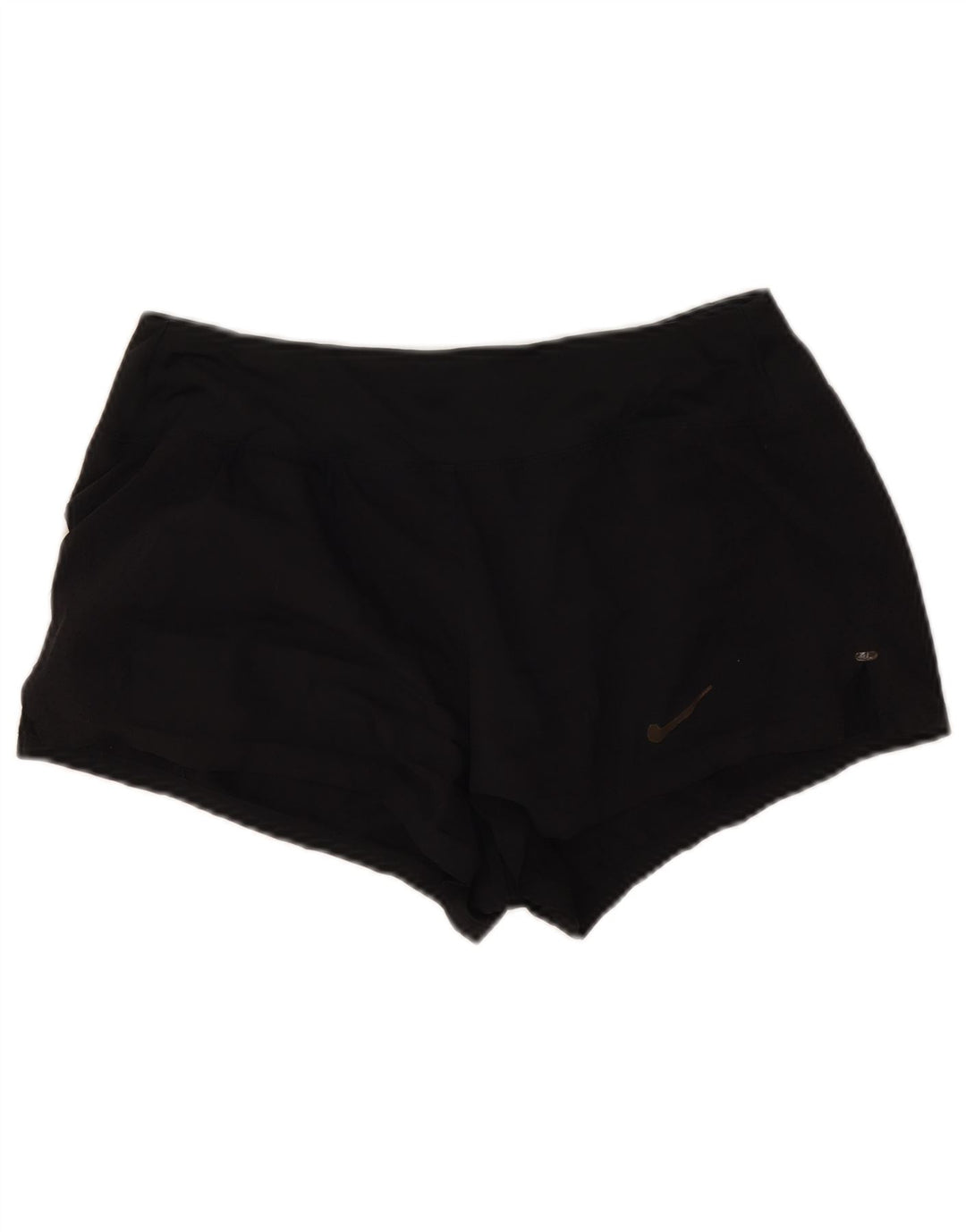 Nike Damen-Laufsportshorts UK 12 Mittelschwarzes Polyester