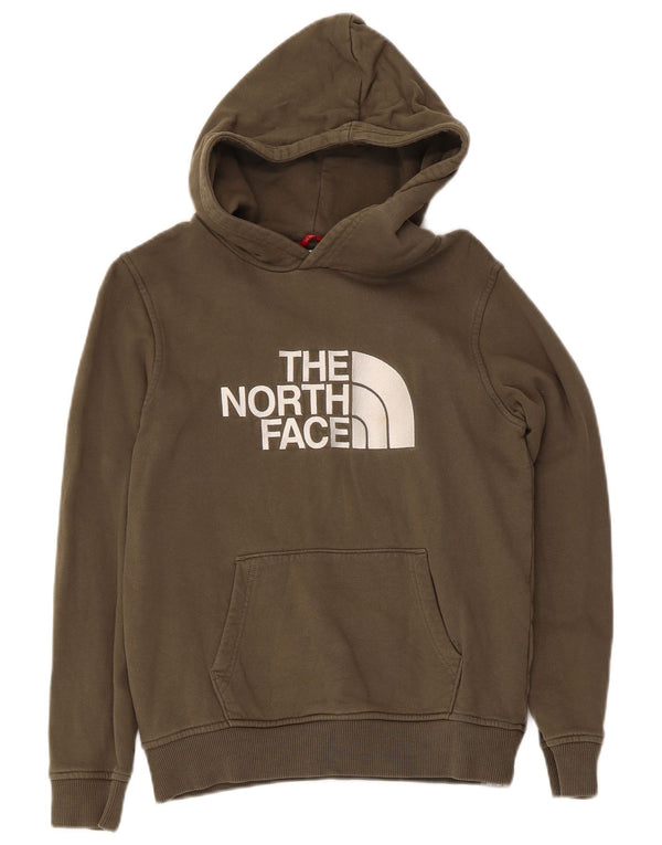 The North Face Jungen-Pullover mit grafischem Kapuzenpullover, 11–12 Jahre, groß, Khaki, Baumwolle
