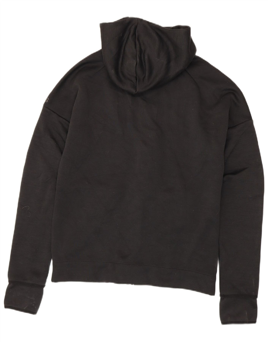 Adidas Herren-Kapuzenpullover mit Reißverschluss, Mittelschwarz geflecktes Polyester