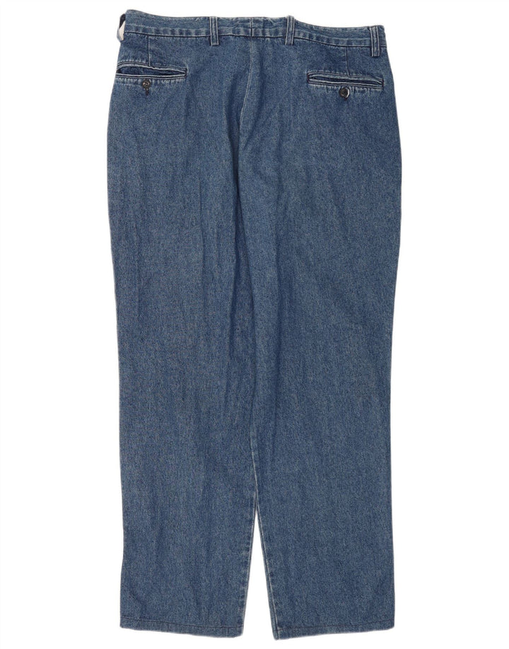 Valentino Damen Straight Jeans W36 L31 Blaue Baumwolle