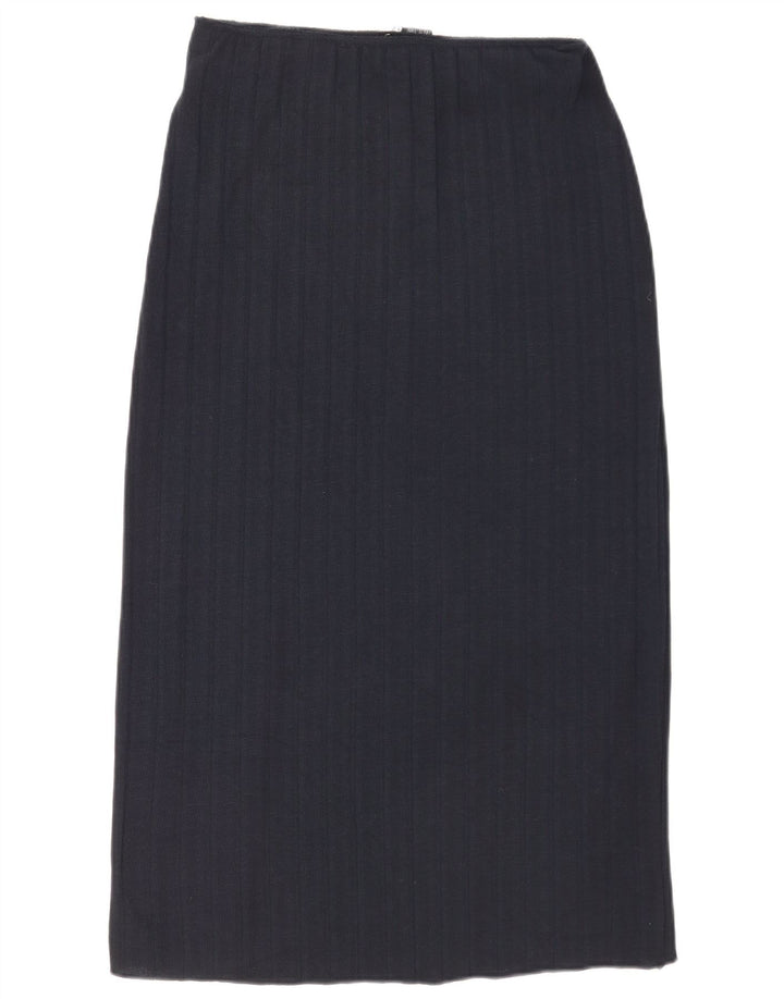 Zara Damen Midirock Medium W28 Marineblau