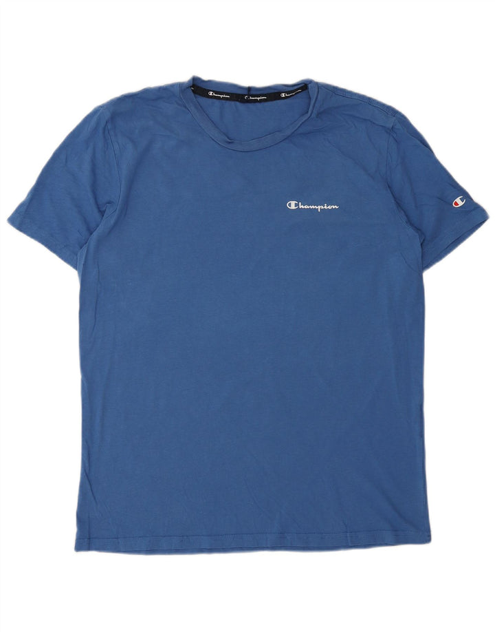 CHAMPION Mens T-Shirt Top Medium Blue