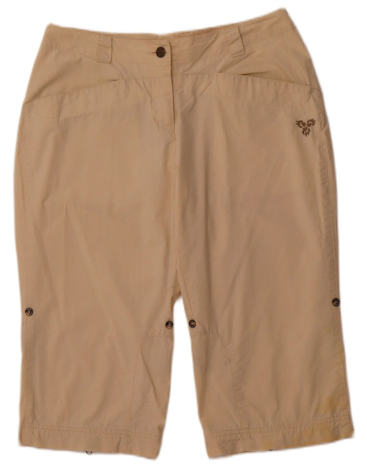 JACK WOLFSKIN Damen Bermudashorts UK 10/12 Medium W30 Beige