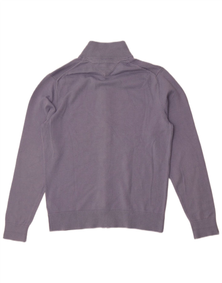 Tommy Hilfiger Herren-Strickjacke, groß, aus blauer Baumwolle