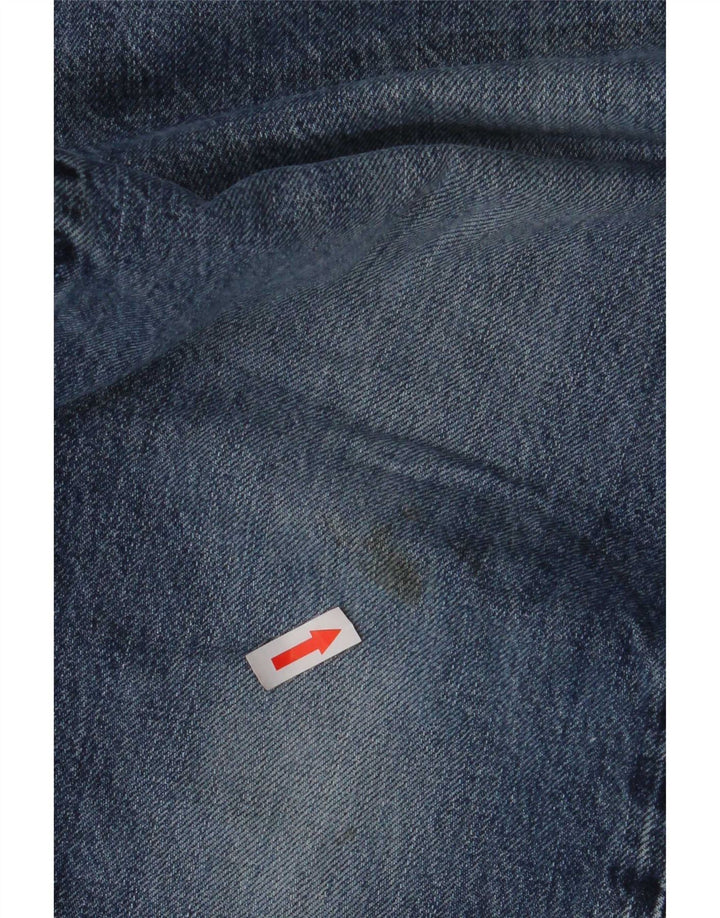 Gap Herren Straight Jeans W32 L30 Blaue Baumwolle