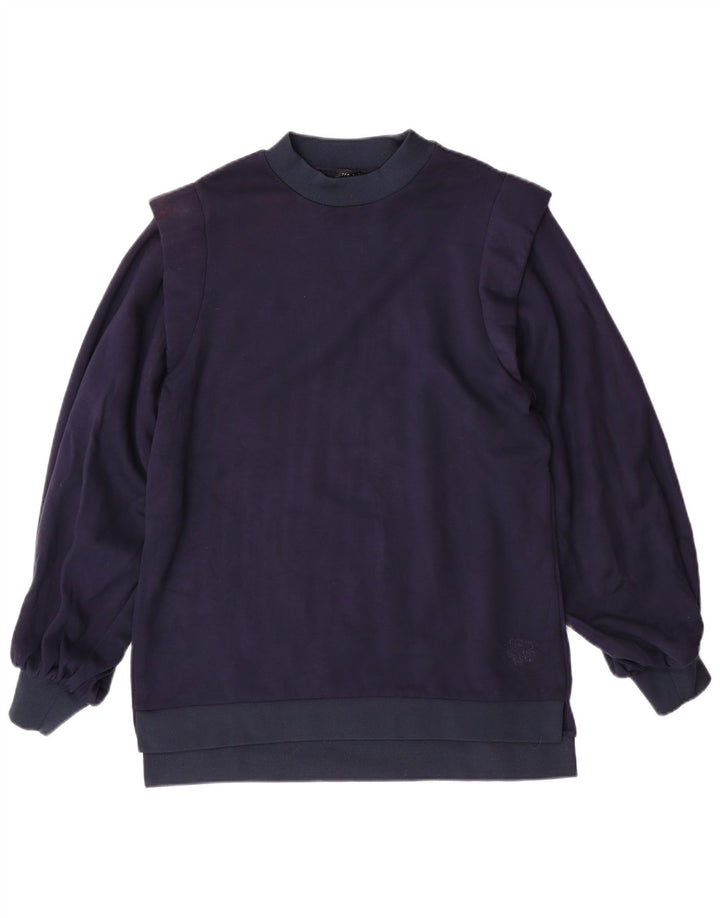 TED BAKER Damen-Sweatshirt in Übergröße, Größe 1, XS, marineblaue Viskose