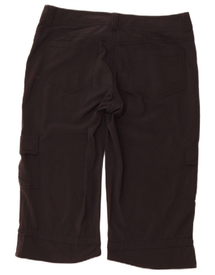 Athleta Damen Cargo-Bermudashorts US 6 Medium W30 Schwarz Polyester