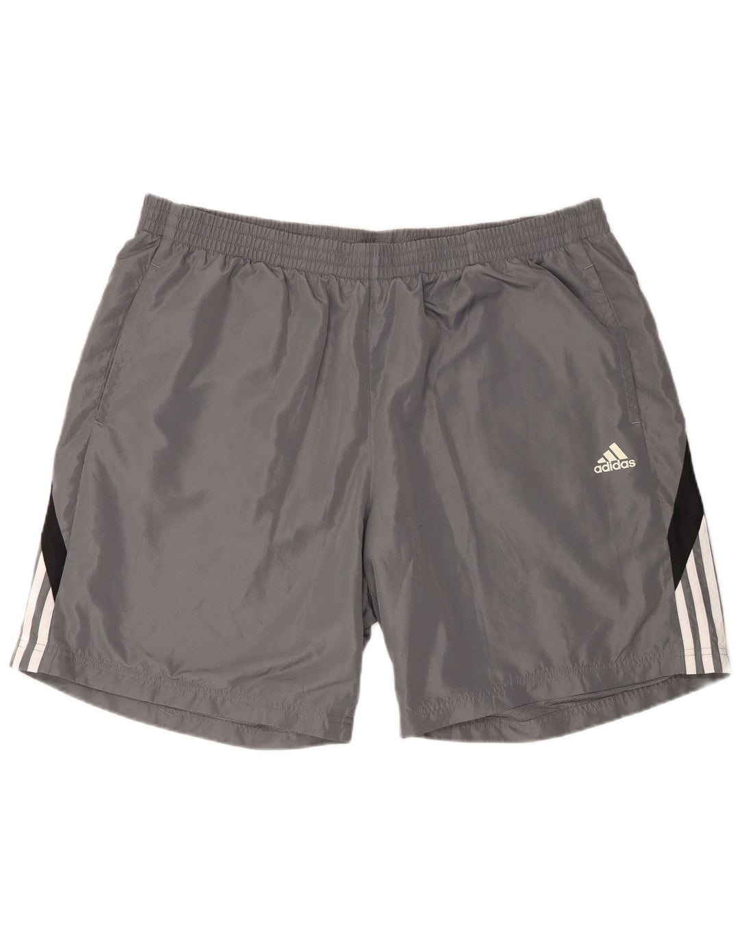 Adidas Herren Sport Shorts 2XL Grau Colourblock Polyester