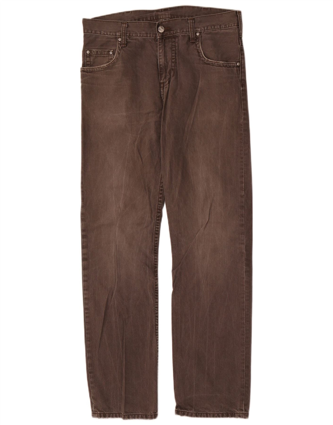 Carhartt Herren Straight Jeans W30 L32 Graue Baumwolle
