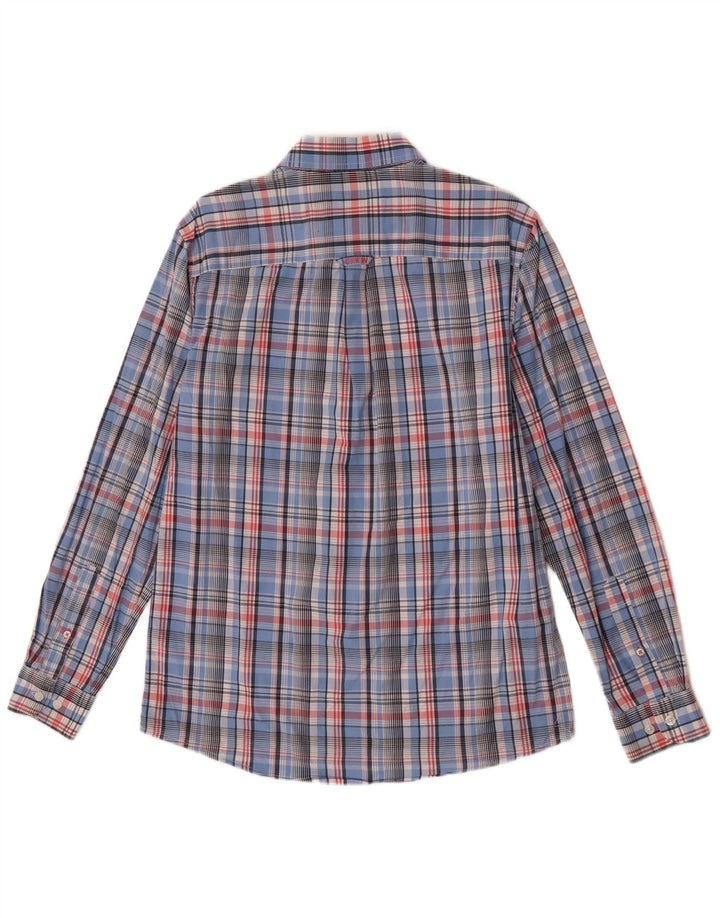 Crew Clothing Herren-Hemd mit klassischer Passform, klein, blau kariert, Baumwolle
