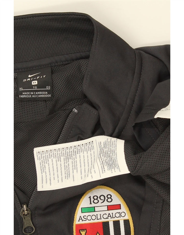 Nike Herren Ascoli Calcio 1898 Trainingsanzug Top Jacke XL Grau Polyester