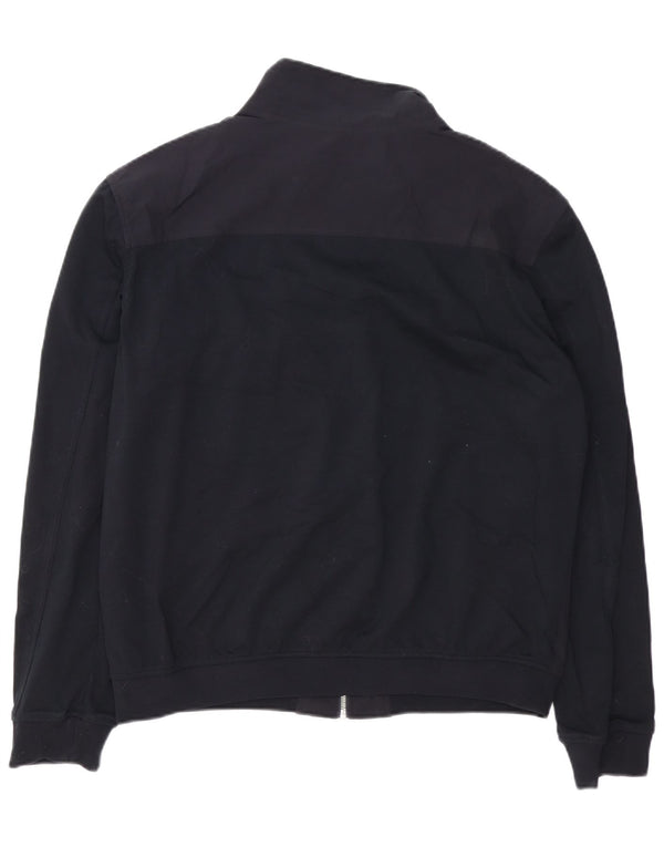 Zara Mens Bomber Jacket UK 42 XL Black Polyester