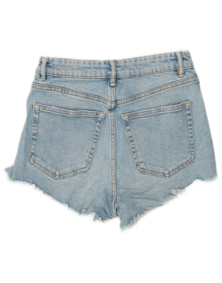 Zara Damen Jeansshorts EU 34 2XS W24 Blaue Baumwolle