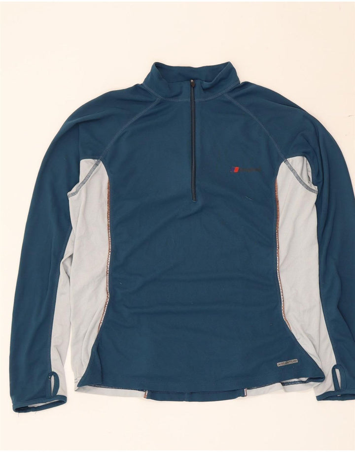 Berghaus Damen-Pullover-Trainingsanzug-Oberteil, UK-Größe 44, Größe L, Blau, Farbblock