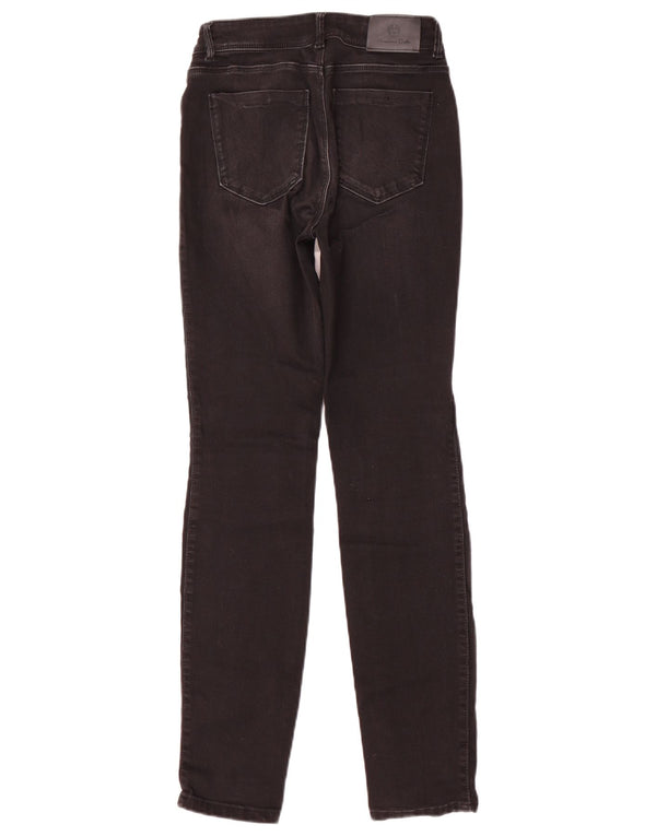 Massimo Dutti Damen Mid Rise Skinny Jeans EU 34 2XS W24 L29 Schwarze Baumwolle