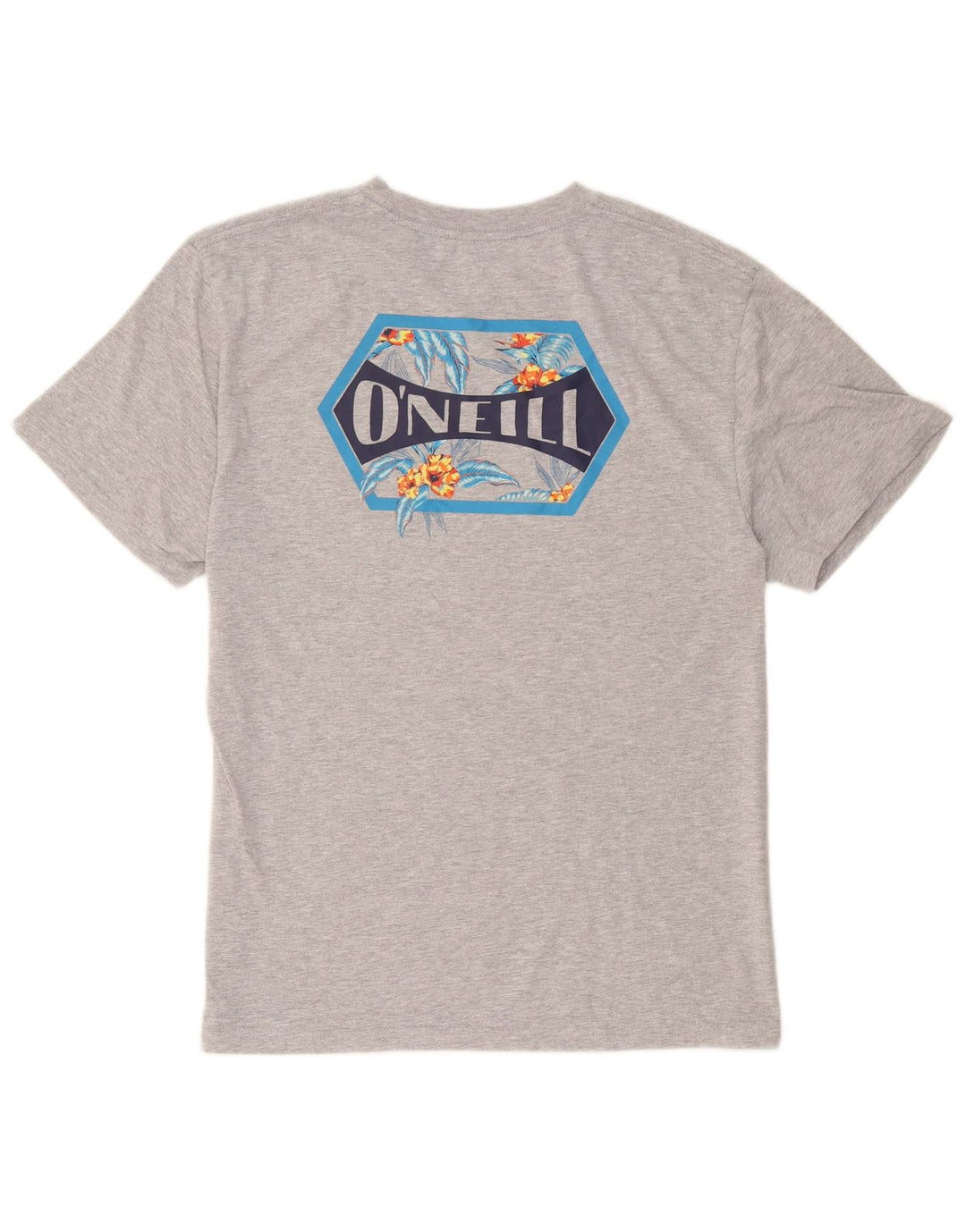 O'Neill Herren Modern Fit Graphic T-Shirt Top Large Grau Baumwolle