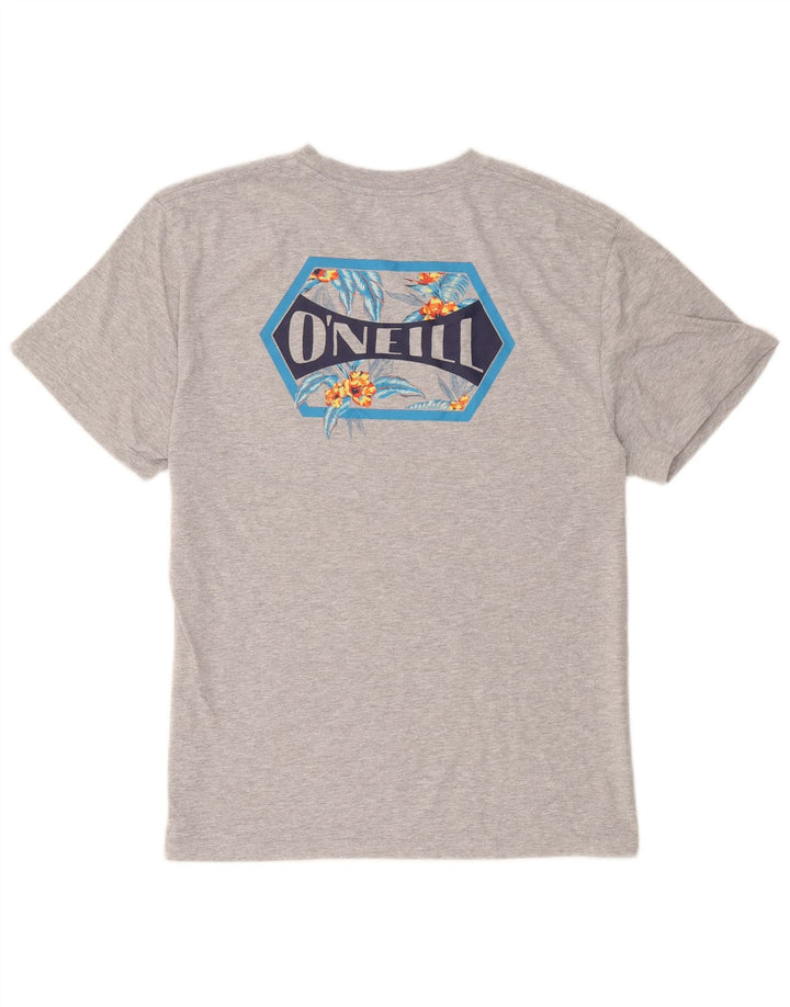 O'Neill Herren Modern Fit Graphic T-Shirt Top Large Grau Baumwolle