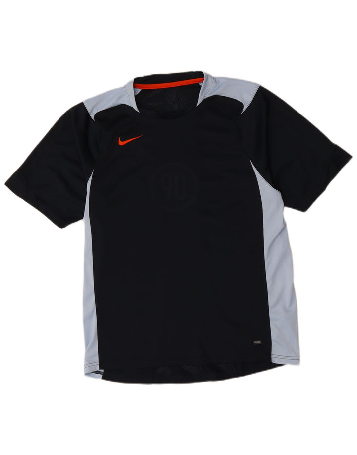 NIKE Herren-T-Shirt mit Grafik, Mittelschwarz, Farbblock