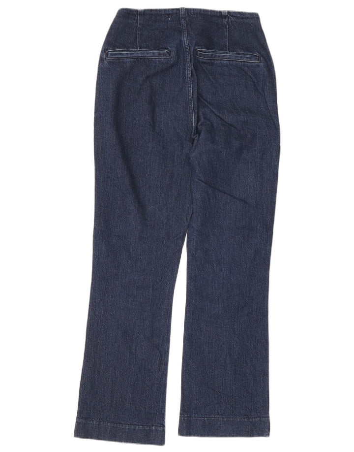 Zara Damen Bootcut Jeans EU 36 XS W26 L28 Marineblau